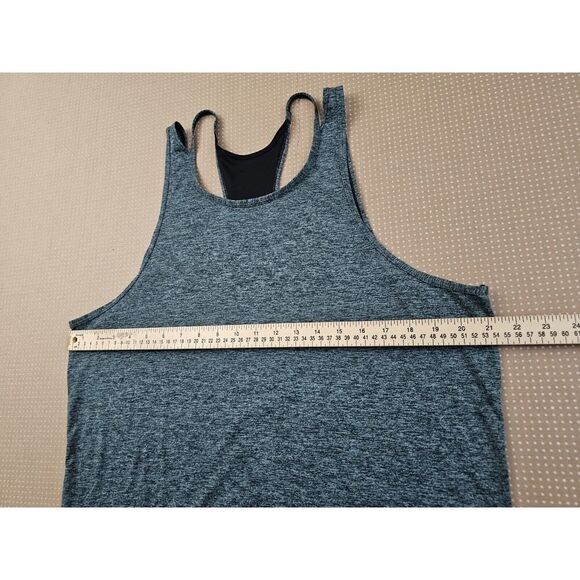 Nike Women's XL Dri-Fit Studio Cut Out Gray Tank Top Active Running Gym EUC - Picture 6 of 10